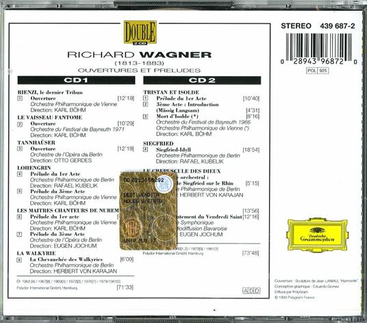 Ouvertures e Preludi - CD Audio di Richard Wagner - 2