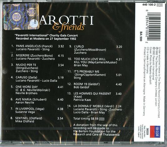 Pavarotti & Friends - CD Audio - 2