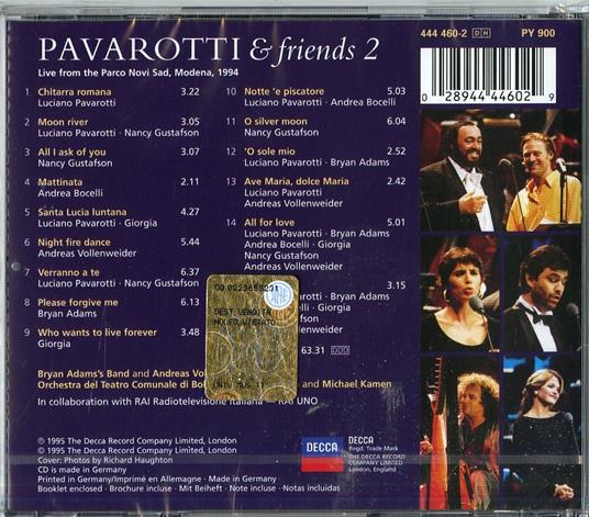 Pavarotti & Friends 2 - CD Audio - 2