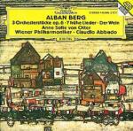 3 Pezzi per orchestra - Sette Lieder - Der Wein - CD Audio di Alban Berg,Anne Sofie von Otter,Claudio Abbado,Wiener Philharmoniker