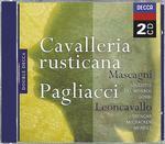 Cavalleria rusticana / Pagliacci - CD Audio di Pietro Mascagni,Ruggero Leoncavallo,Mario Del Monaco,Orchestra del Teatro dell'Opera di Roma,Silvio Varviso