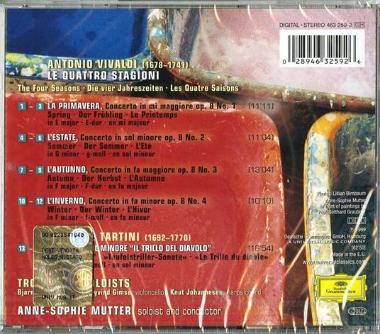 Le quattro stagioni / Il trillo del Diavolo - CD Audio di Antonio Vivaldi,Anne-Sophie Mutter - 2