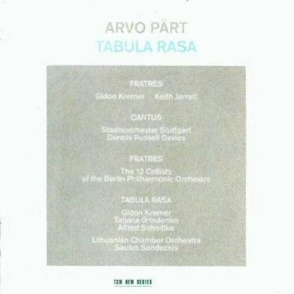 Tabula Rasa - CD Audio di Arvo Pärt