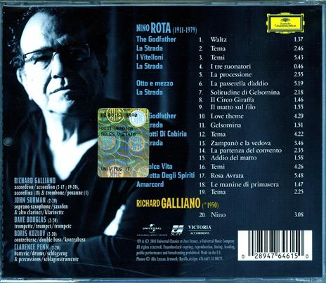 Nino Rota - CD Audio di Richard Galliano,Nino Rota - 2