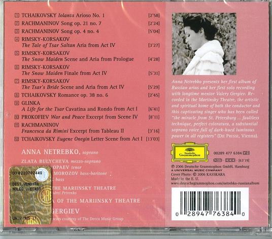Russian Album - CD Audio di Anna Netrebko,Valery Gergiev,Orchestra del Teatro Mariinsky - 2