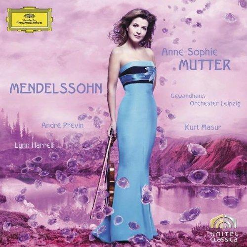 Concerto per violino - Trio con pianoforte - Sonata per violino - CD Audio di Felix Mendelssohn-Bartholdy,André Previn,Anne-Sophie Mutter,Lynn Harrell