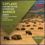 Fanfare for a Common Man / Adagio - CD Audio di Aaron Copland,Samuel Barber,Zubin Mehta,Los Angeles Philharmonic Orchestra