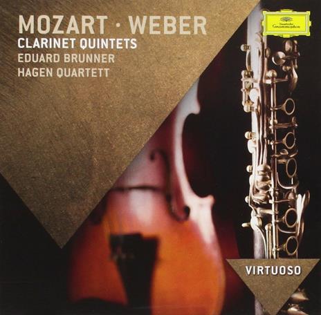 Quintetti per clarinetto - CD Audio di Wolfgang Amadeus Mozart,Carl Maria Von Weber,Hagen Quartett,Eduard Brunner