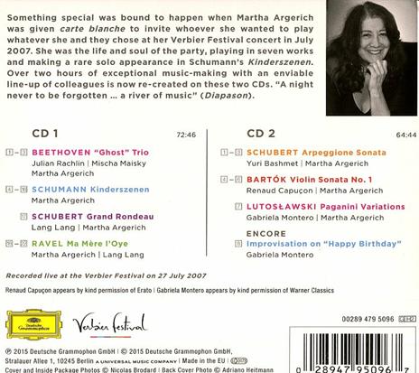 Carte Blanche - CD Audio di Martha Argerich - 2