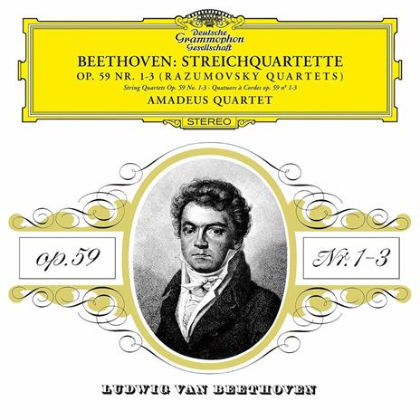 Quartetti per archi op.59 n.1, n.2, n.3 (180 gr. + Voucher Download) - Vinile LP di Ludwig van Beethoven,Amadeus Quartet