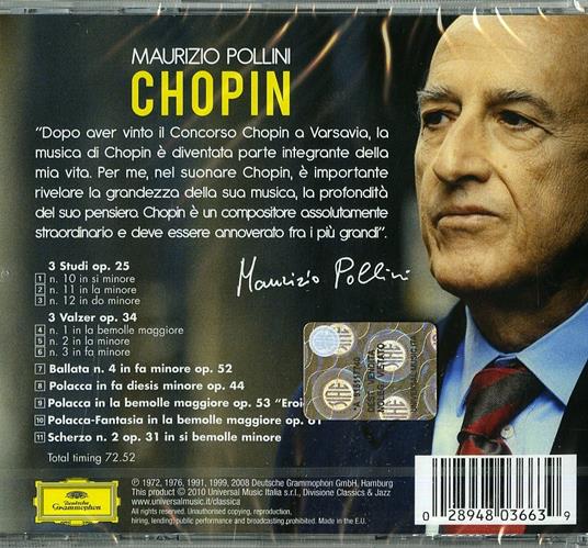 Chopin - CD Audio di Frederic Chopin,Maurizio Pollini - 2