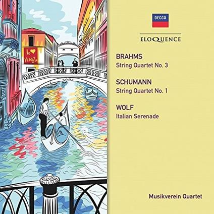 Quartetti per strumenti ad arco - CD Audio di Johannes Brahms,Robert Schumann,Hugo Wolf