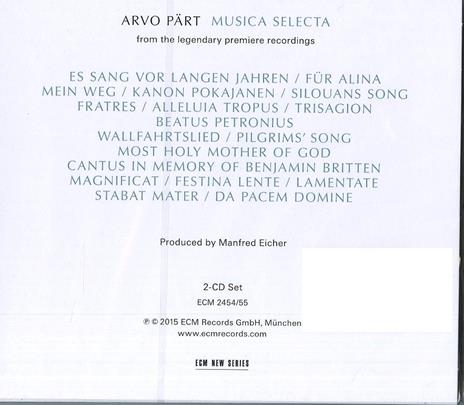 Musica Selecta - CD Audio di Arvo Pärt - 2