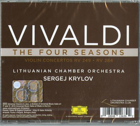 Le quattro stagioni - CD Audio di Antonio Vivaldi,Lithuanian Chamber Orcehstra,Sergej Krylov - 2