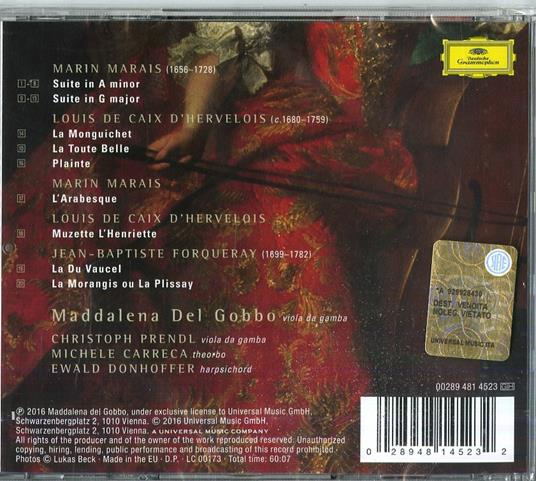 Heriette. The Princess of Violin - CD Audio di Michele Carreca,Maddalena Del Gobbo - 2