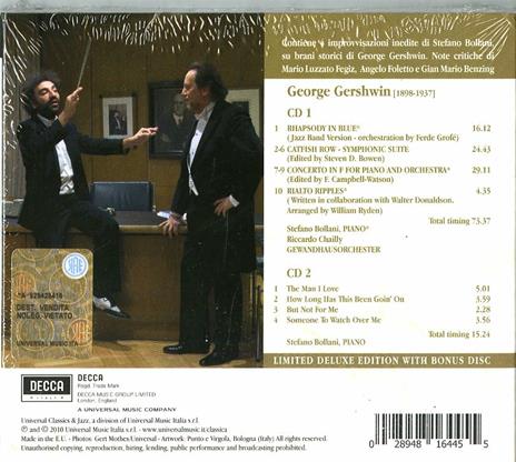 Rhapsody in Blue (Deluxe Edition) - CD Audio di George Gershwin,Stefano Bollani,Riccardo Chailly,Gewandhaus Orchester Lipsia - 2