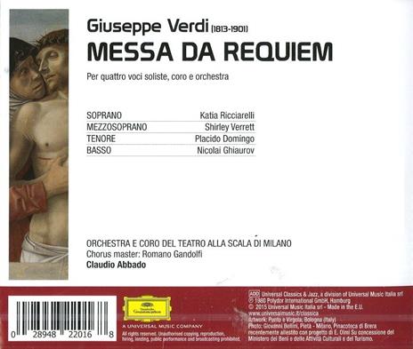 Messa da Requiem - CD Audio di Giuseppe Verdi,Claudio Abbado,Orchestra del Teatro alla Scala di Milano - 2