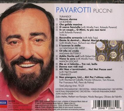 Nessun dorma - CD Audio di Luciano Pavarotti,Giacomo Puccini