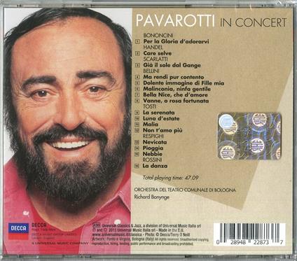 In Concert - CD Audio di Luciano Pavarotti