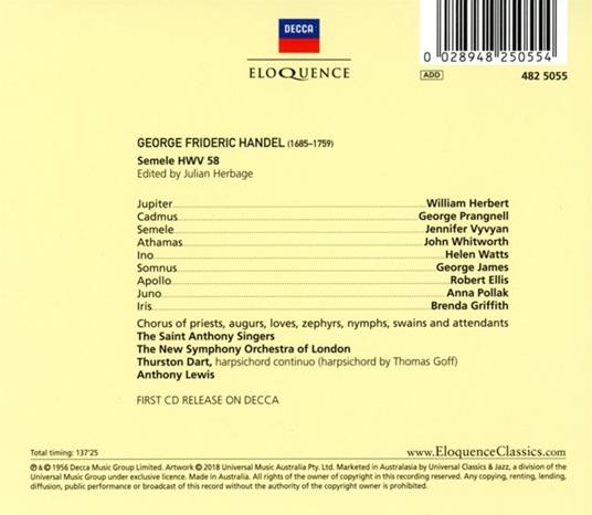 Semele - CD Audio di Georg Friedrich Händel - 2