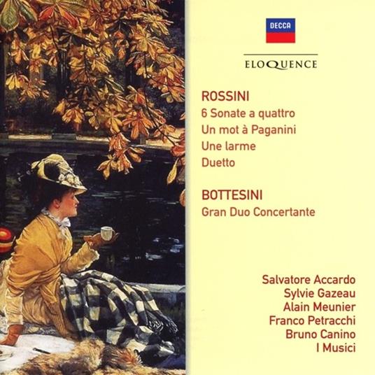 Sonate a quattro / Gran duo concertante - CD Audio di Gioachino Rossini,Giovanni Bottesini,Musici,Salvatore Accardo