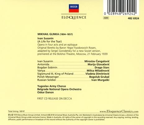 Ivan Susanin (A Life for the Tsar) - CD Audio di Mikhail Glinka - 2