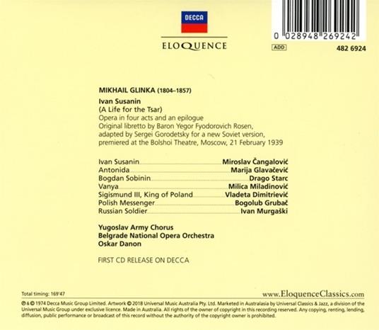 Ivan Susanin (A Life for the Tsar) - CD Audio di Mikhail Glinka - 2