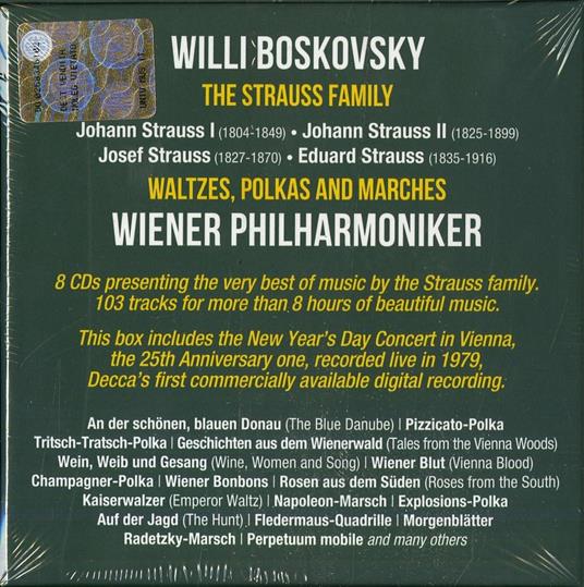 The Strauss Family - CD Audio di Wiener Philharmoniker,Willi Boskovsky - 2