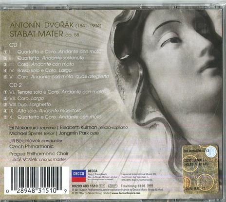 Stabat Mater - CD Audio di Antonin Dvorak,Czech Philharmonic Orchestra,Jiri Belohlavek - 2
