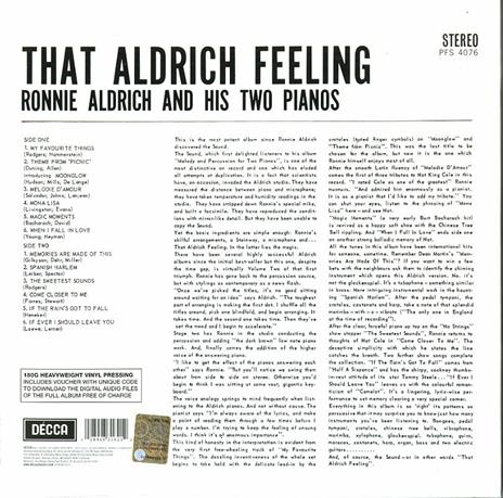 That Aldrich Feeling - Vinile LP di Ronnie Aldrich - 2