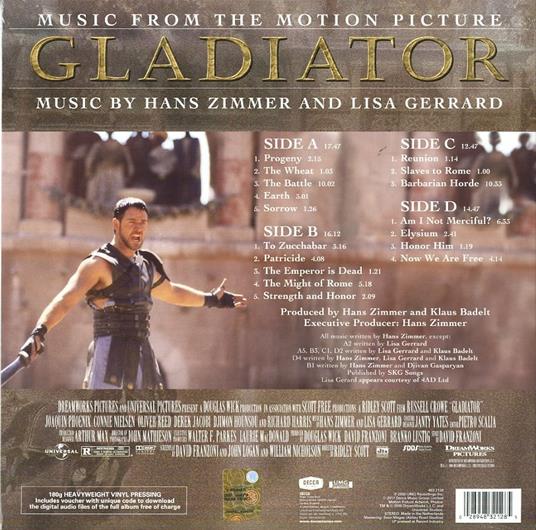 Il Gladiatore (Colonna sonora) - Vinile LP - 2