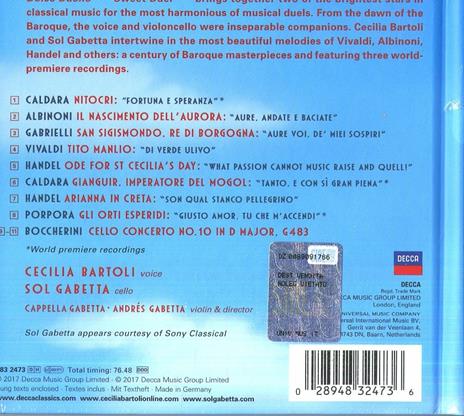 Dolce duello (Deluxe Edition) - CD Audio di Cecilia Bartoli,Sol Gabetta,Andrés Gabetta,Cappella Gabetta - 2