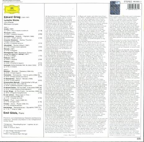 Pezzi lirici - Vinile LP di Edvard Grieg,Emil Gilels - 2
