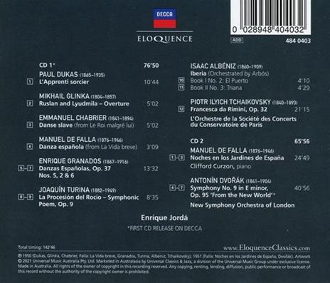Decca Recordings 1950-51 - CD Audio di Enrique Jorda - 2