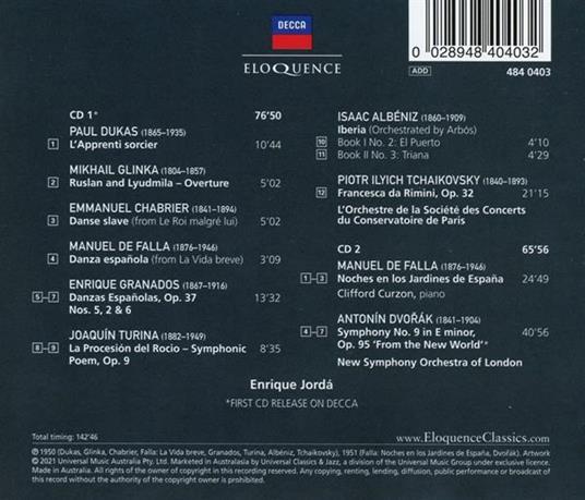 Decca Recordings 1950-51 - CD Audio di Enrique Jorda - 2
