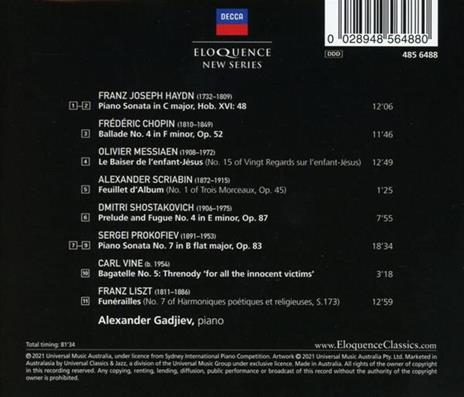 Alexander Gadjiev - Live - CD Audio di Alexander Gadjiev - 2
