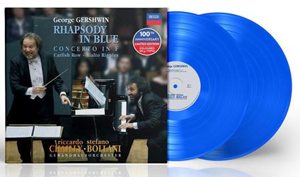 Rhapsody in Blue - Concerto in Fa (Vinile Blu - Edizione Limitata e Numerata) - Vinile LP di George Gershwin,Stefano Bollani,Riccardo Chailly,Gewandhaus Orchester Lipsia