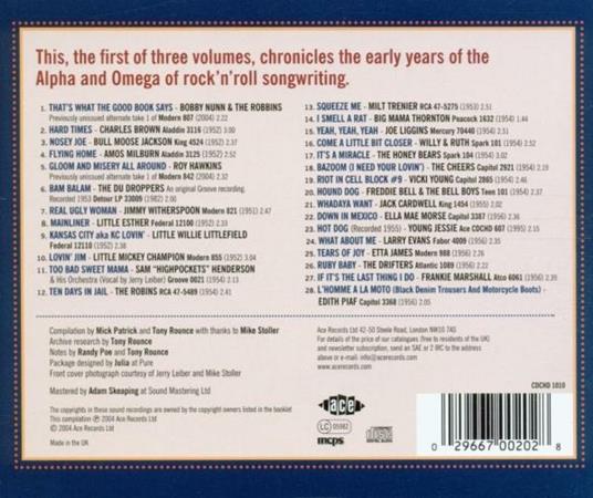 Leiber & Stoller Story vol.1. 1951-1956 - CD Audio - 2