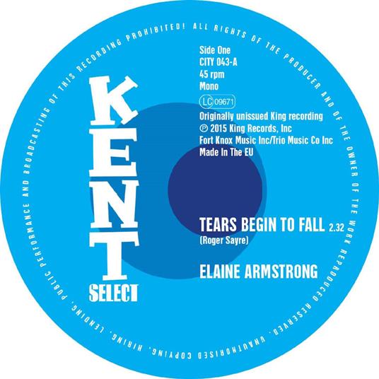 Tears Begin To Fall - Vinile LP di Elaine-Betty Moorer Armstrong