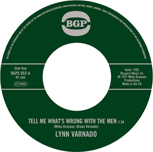 Tell Me What's Wrong With The Men - Vinile LP di Lynn Varnado