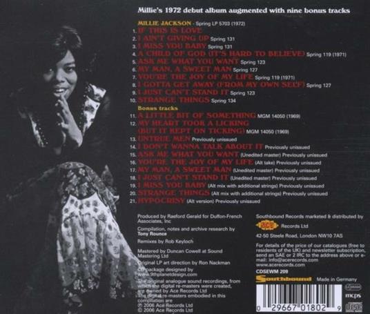 Millie Jackson - CD Audio di Millie Jackson - 2