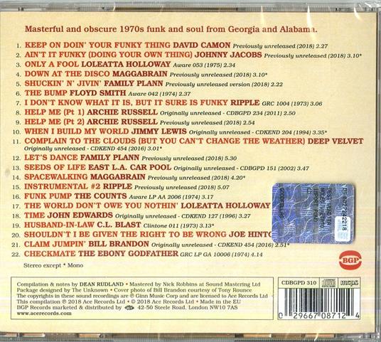 Southern Groove. Hotlanta, Aware & Clintone Funk & Soul - CD Audio - 2