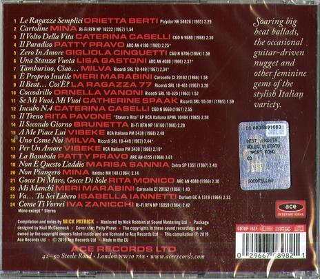 Bellissima! More 1960s She-Pop from Italy - CD Audio - 2