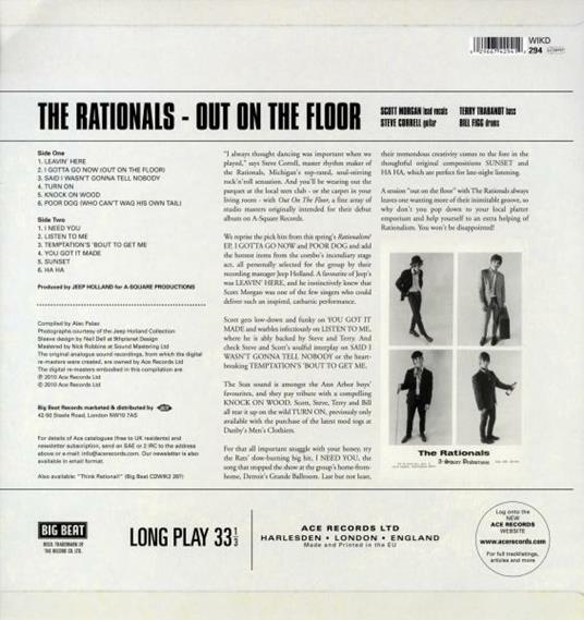 Out on the Floor - Vinile LP di Rationals - 2