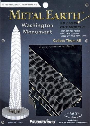 Obelisco Washington D.C. Monument Metal Earth 3D Model Kit MMS036