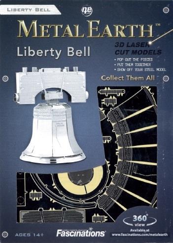 Campana Della Libertà Filadelfia Liberty Bell Philaldephia USA Metal Earth 3D Model Kit MMS041