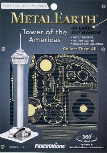 Tower Of The Americas San Antonio Metal Earth 3D Model Kit MMS060 - 2