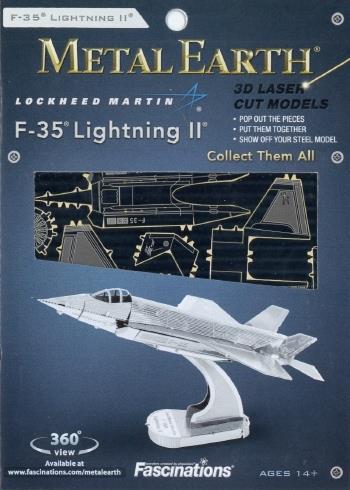 F-35A Lightning II Fighter Metal Earth 3D Model Kit MMS065 - 2