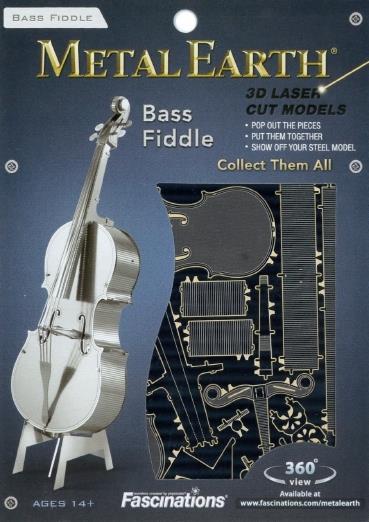 Contrabbasso Bass Fiddle Metal Earth 3D Model Kit MMS081