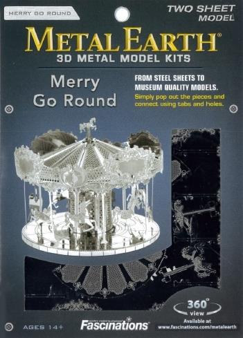 Giostra con Cavalli Merry Go Round Metal Earth 3D Model Kit MMS089